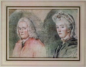 Voltaire e Madame Denis, c.1758-70